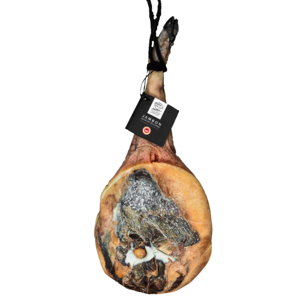 Jambon entier Noir de Bigorre AOP, avec os, affinage 36 mois, 9 kg