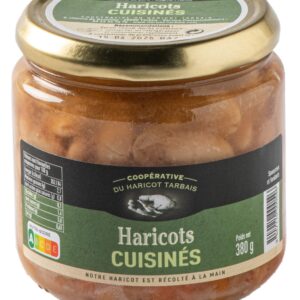 Haricots tarbais IGP Label Rouge cuisinés aux légumes et à la graisse de canard, bocal 380 g