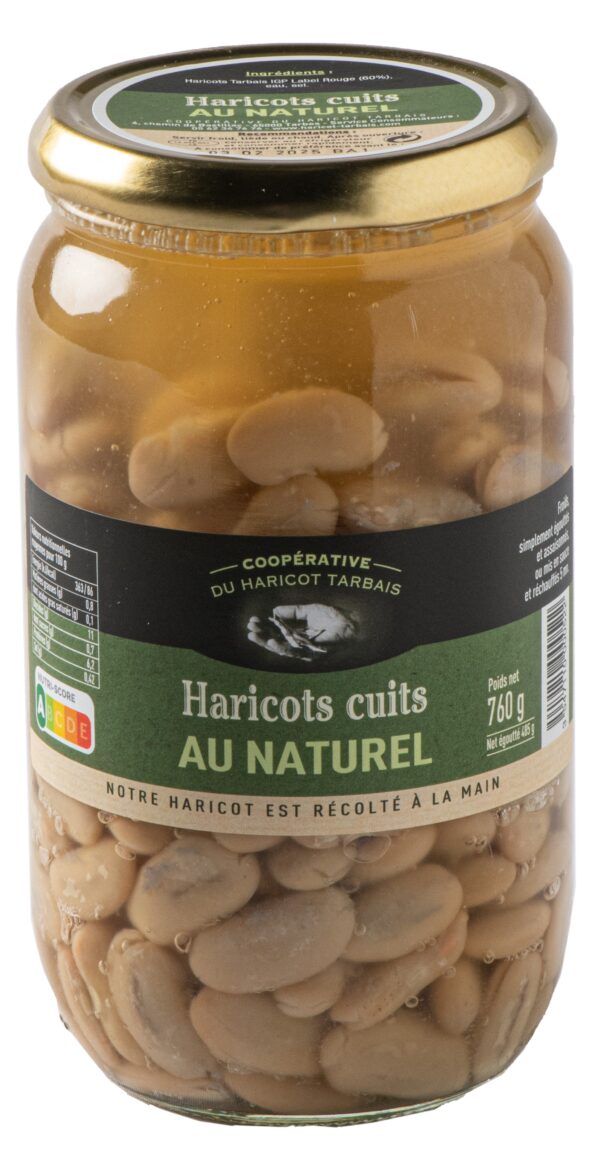 Haricots tarbais IGP Label Rouge au naturel, bocal 760 g