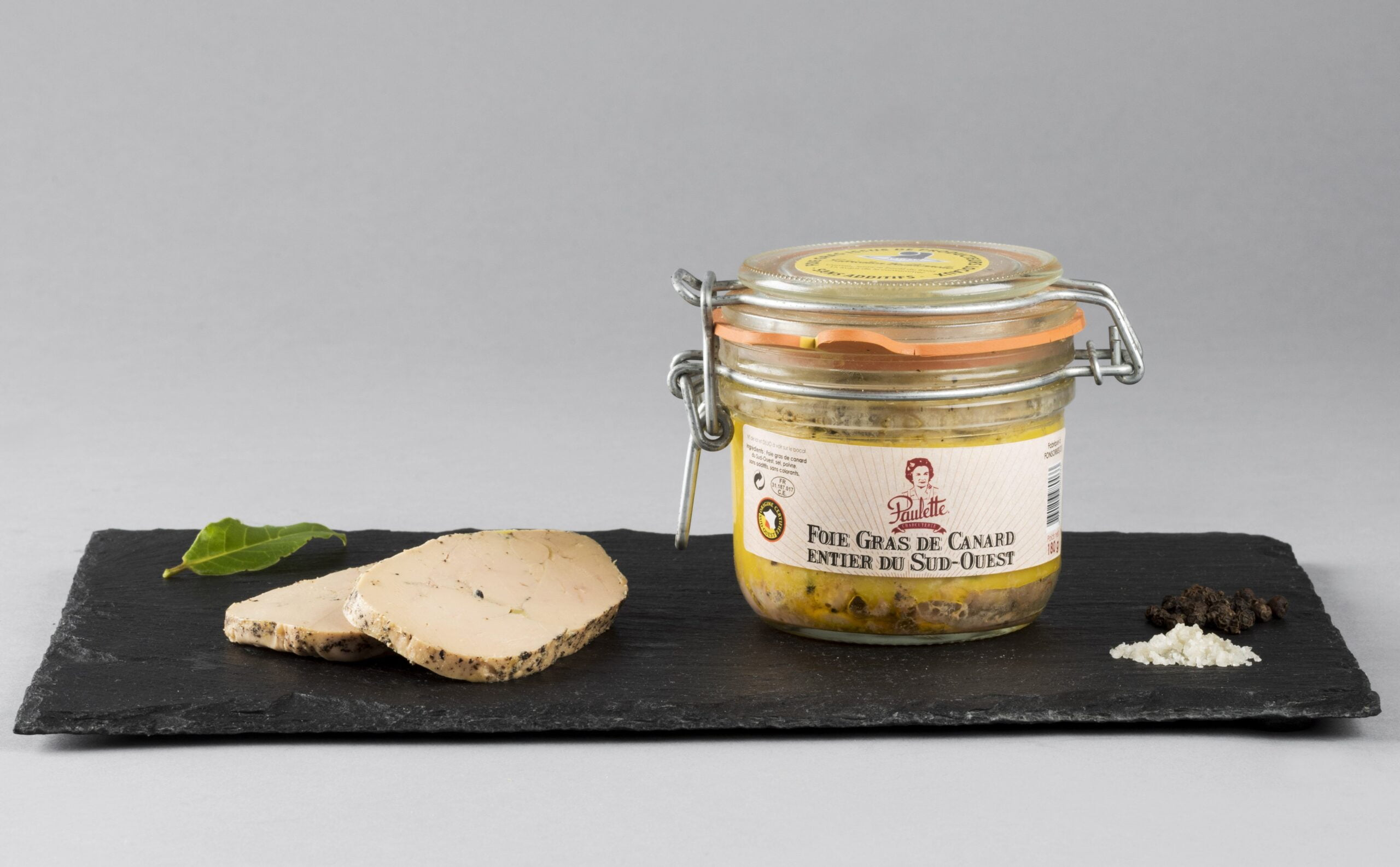 Foie gras de canard entier, cuit, IGP Sud-Ouest, bocal de 300 g