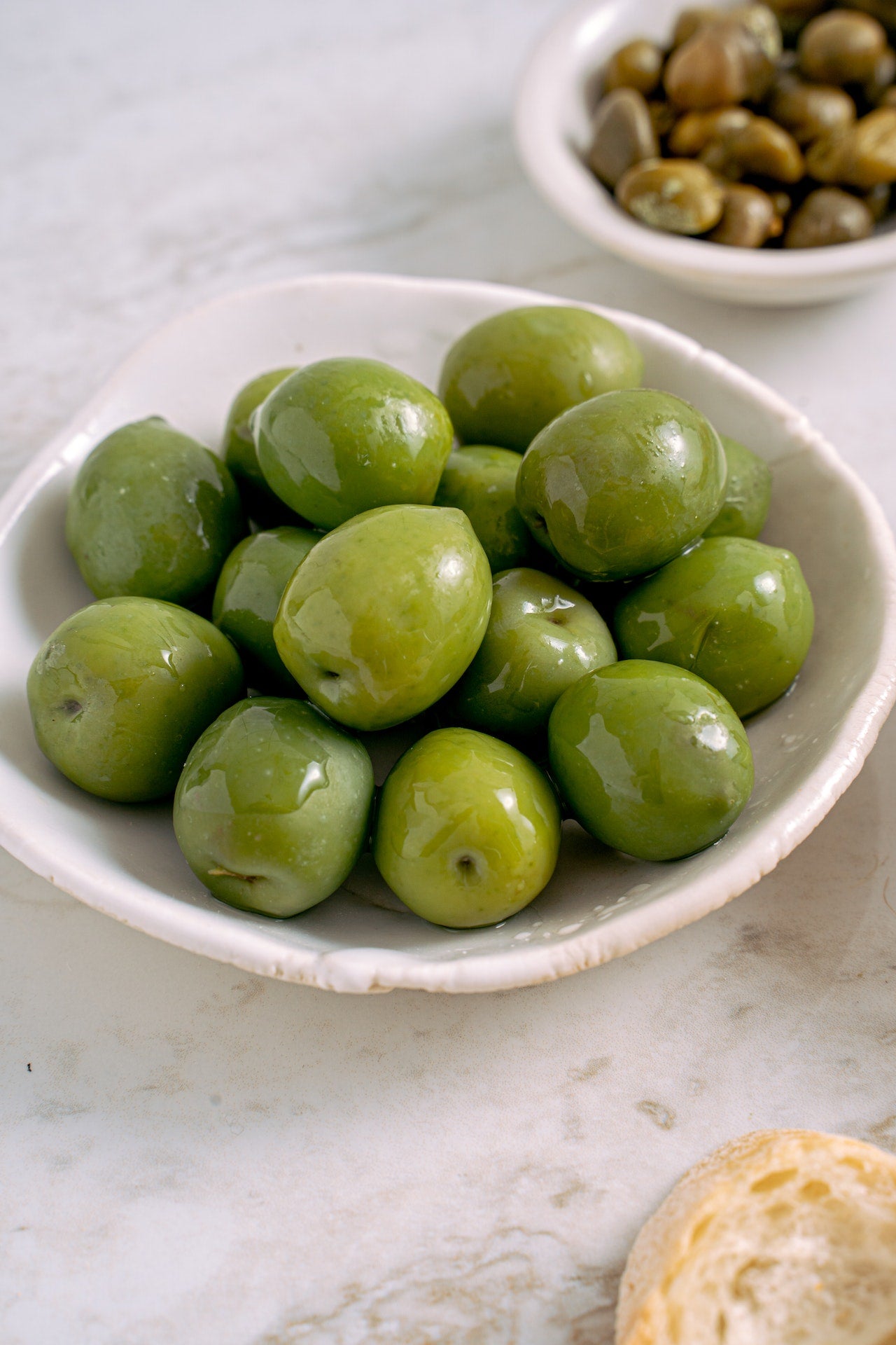 Olives vertes variété Lucques du Languedoc au naturel, bocal pasteurisé 160 g